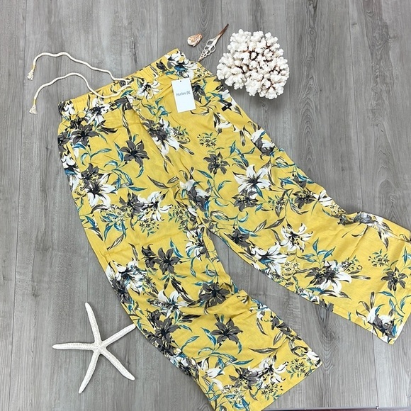 🔆HURLEY🔆SOLANA WIDE LEG BEACH PANTS - Picture 2 of 12